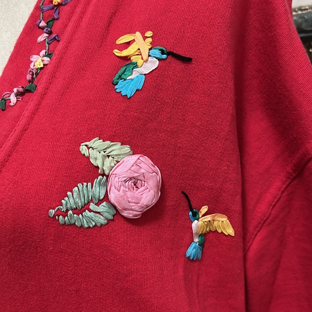 Vintage Embroidered Fleece Cardigan - Picture 6 of 14